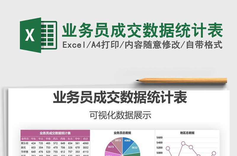 2025年业务员成交数据统计表