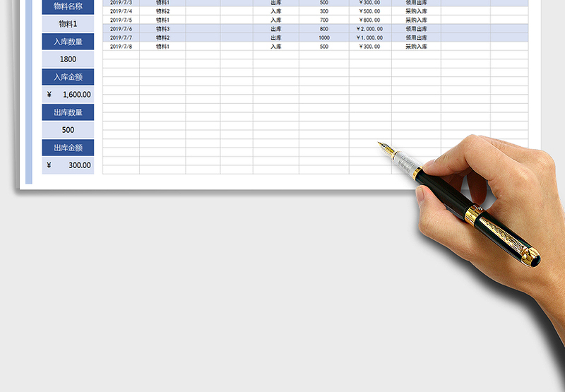 2025年仓库出入库明细表-按月查询汇总