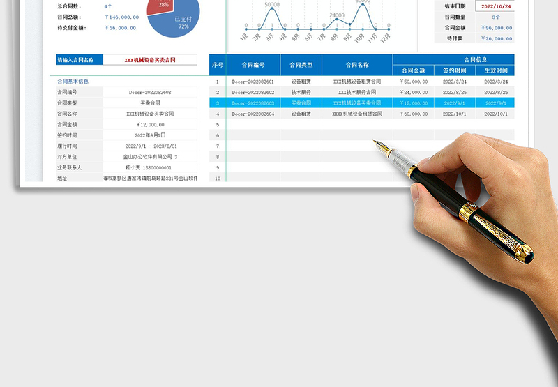 2025合同管理登记查询台账