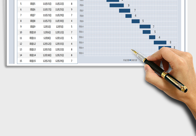 2025年计划进度表（甘特图）