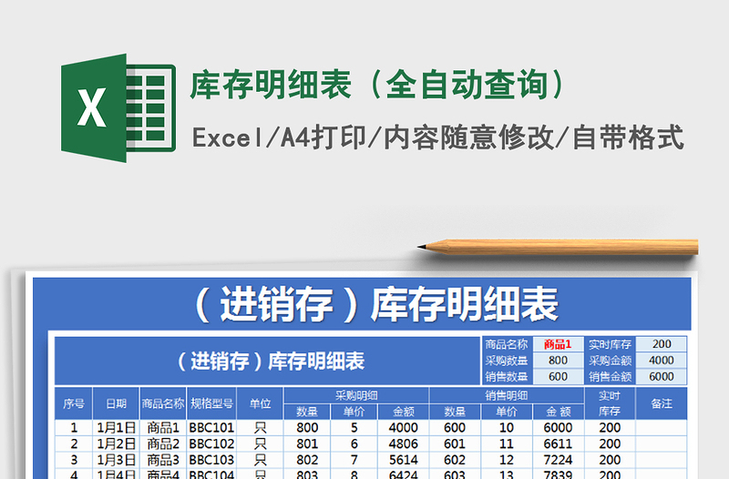2025年库存明细表（全自动查询）