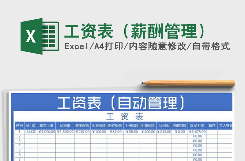 2025年工资表（薪酬管理）