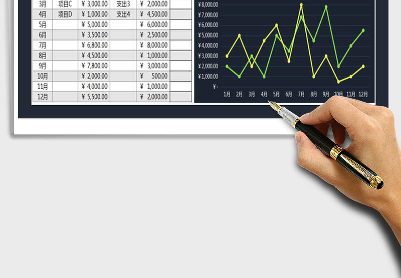 2025年度收支数据汇总表免费下载