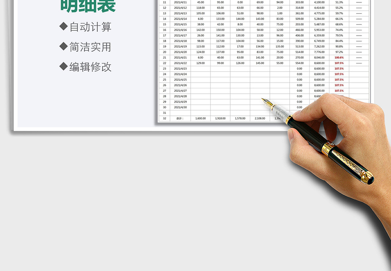 2025家庭月度支出明细表免费下载