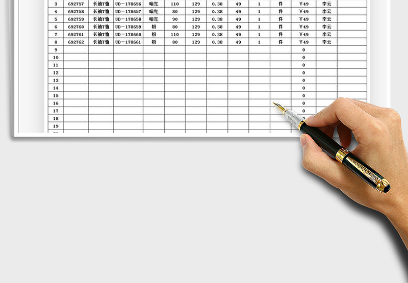 2025年商品销售日报表