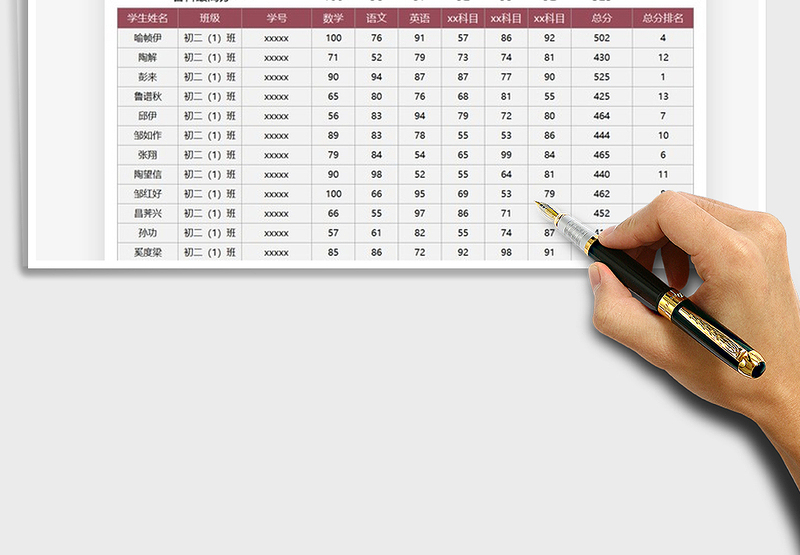 2025年成绩单教育教学