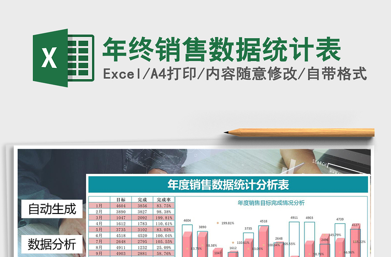 2025年年终销售数据统计表