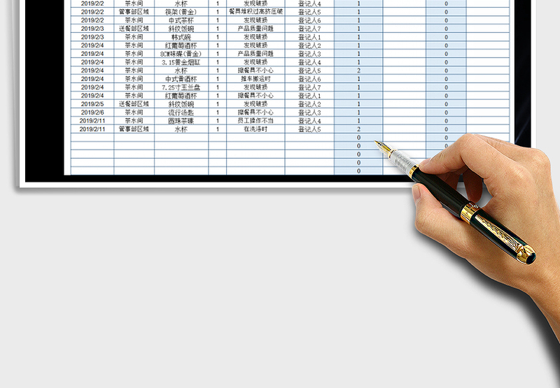 2025年物品破损登记表+物品损坏出库表