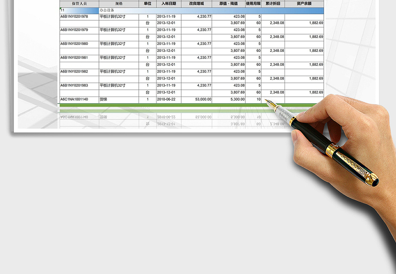 2025年公司工厂固定资产登记明细清单