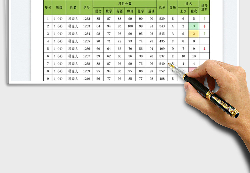 2025成绩表统计表免费下载