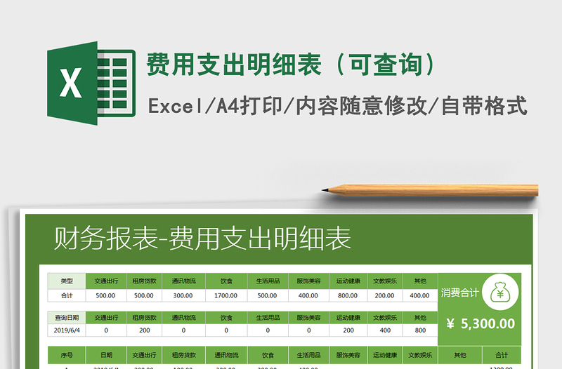 2025年费用支出明细表（可查询）
