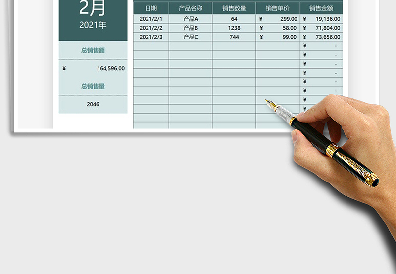 2025年产品销售收入明细统计表