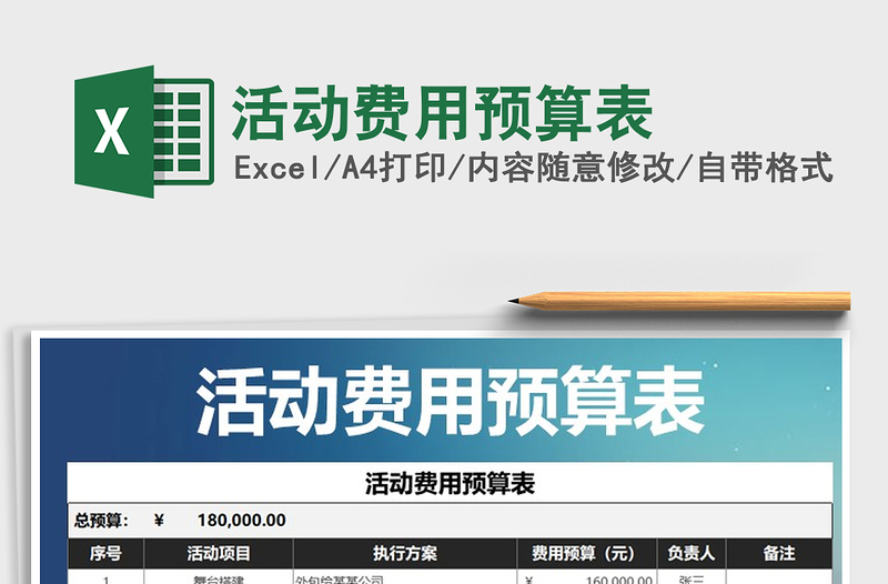 2025年活动费用预算表