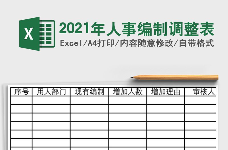 2025年人事编制调整表