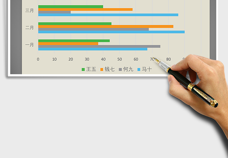 2025年橙黄桔绿系列之条形图免费下载
