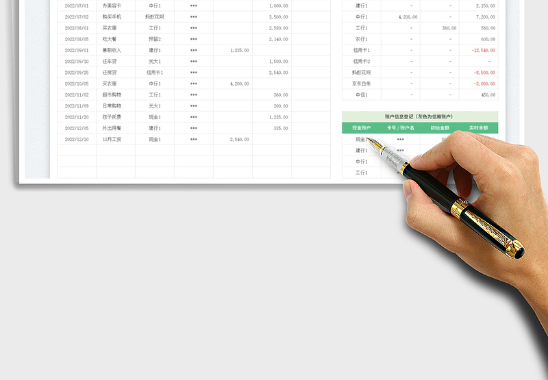 2025可视化个人收支管理表免费下载