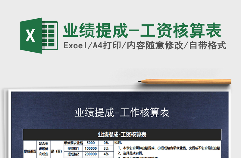 2025年业绩提成-工资核算表