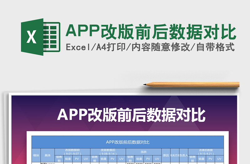2025APP改版前后数据对比免费下载