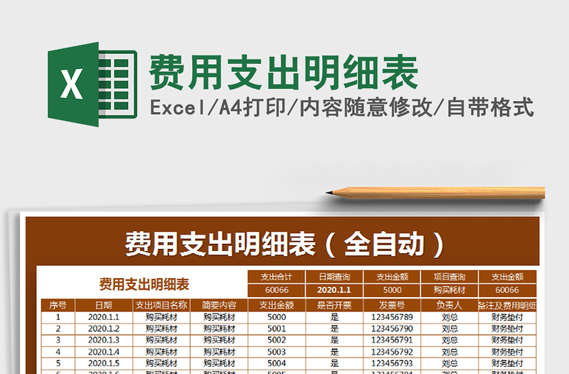 2025年费用支出明细表