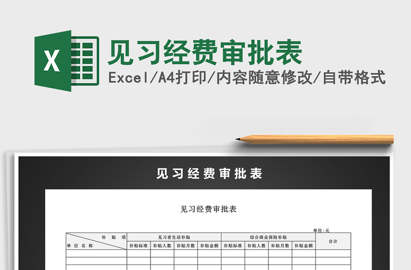 2025年见习经费审批表