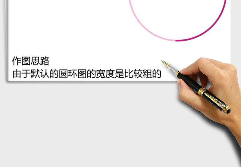 百分比圆环图（超细）