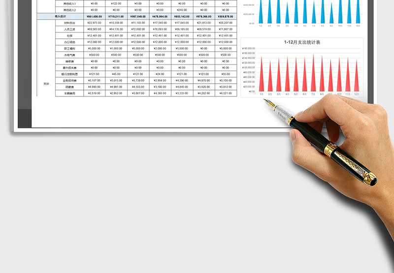 2025年全年收支明细统计表