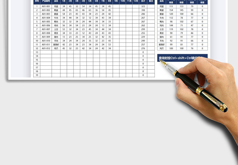 2025产品各季度销量统计表免费下载