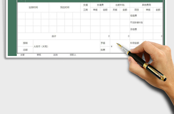 2025年差旅费报销单-自动计算