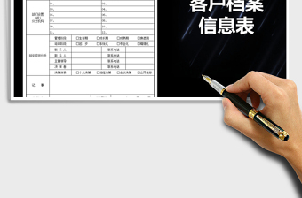 2025年客户档案信息表