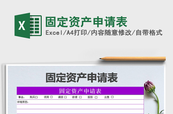 2025年固定资产申请表