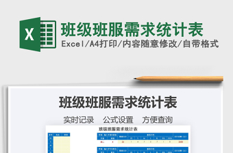 2025年班级班服需求统计表