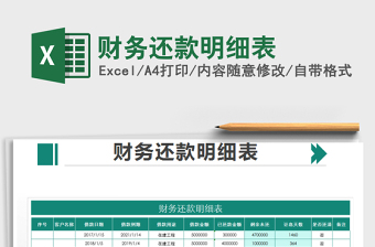 2025年财务还款明细表