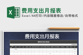 2025年费用支出月报表