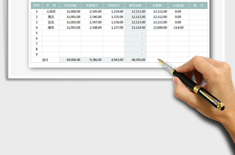 2025年现金明细表