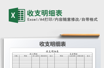 2025年收支明细表