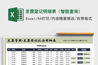 2025年发票登记明细表（智能查询）