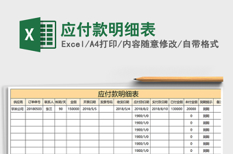 2025年应付款明细表