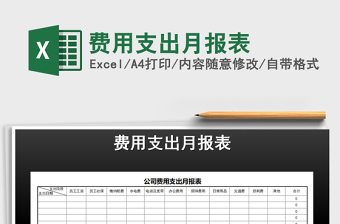2025年费用支出月报表