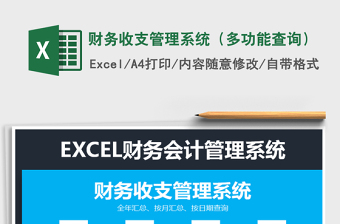 2025年财务收支管理系统（多功能查询）