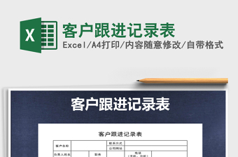 2025年客户跟进记录表