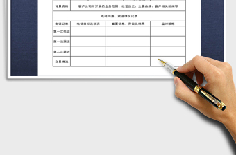 2025年客户跟进记录表