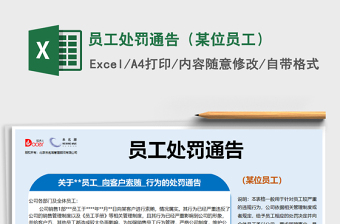 2025年员工处罚通告（某位员工）