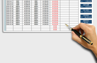 2025年项目费用收支查询汇总表