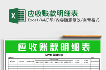 2025年应收账款明细表