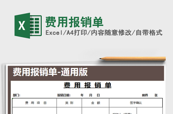 2025年费用报销单