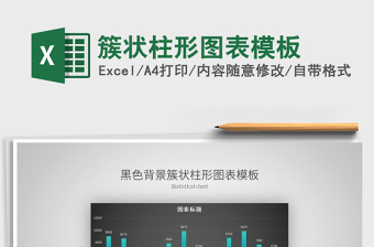 2025年簇状柱形图表模板