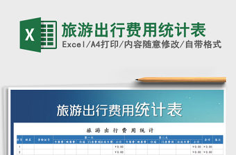 2025年旅游出行费用统计表