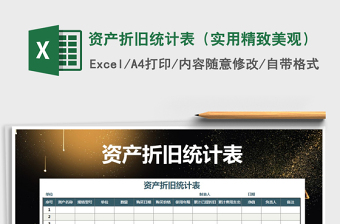 2025年资产折旧统计表（实用精致美观）