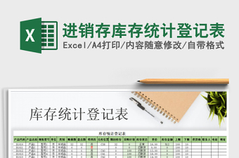 2025年进销存库存统计登记表