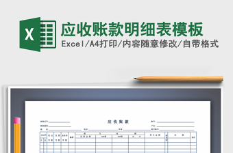 2025年应收账款明细表模板